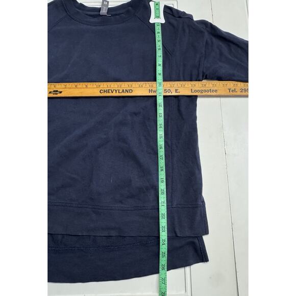 Sweaty Betty Pullover Crewneck Sweatshirt Womens XS Oversized Navy Blue - Picture 5 of 8